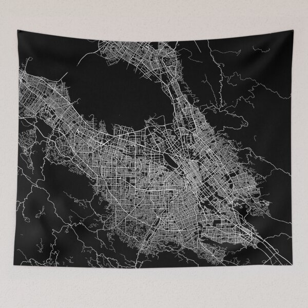 Item preview, San Jose map California designed and sold by linelinelines.
