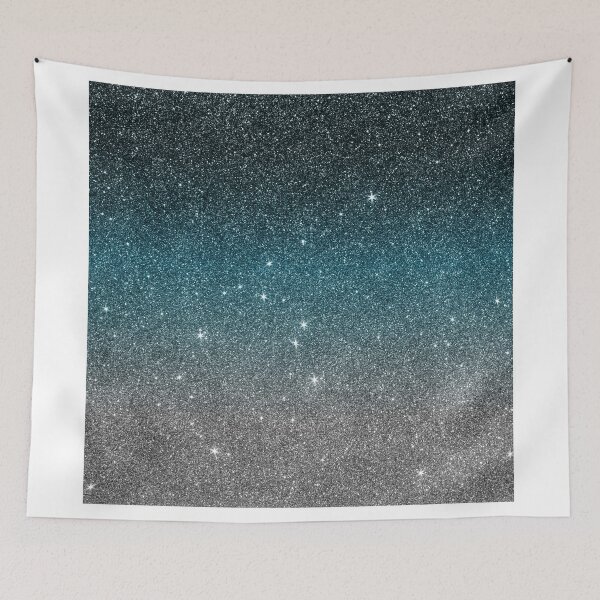 Item preview, Pretty Faux Glitter Gradient in Black, Blue, White designed and sold by Blkstrawberry.