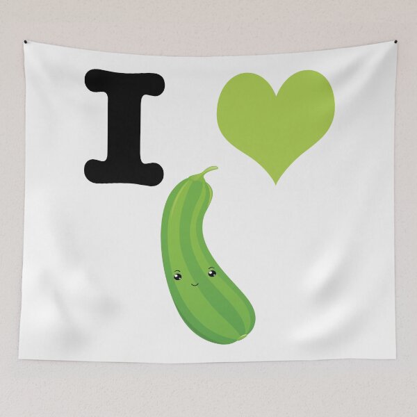 Item preview, Cute Kawaii I Heart Zucchini designed and sold by Hedgie Designs.