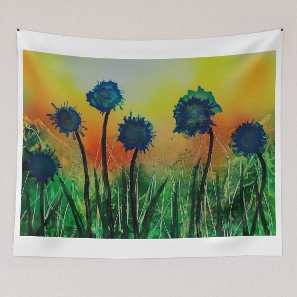 Item preview, Observing blue flowers designed and sold by George Hutton Hunter.