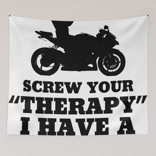 Item preview, Screw Your Therapy I Have A Motorcycle designed and sold by lolotees.