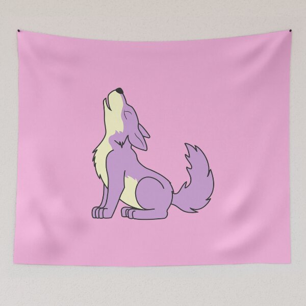 Item preview, Light Purple Howling Wolf Pup designed and sold by Grifynne.