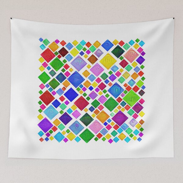 Item preview, #DeepDream Color Squares Visual Areas 5x5K v1448787318 Transparent background designed and sold by blackhalt.