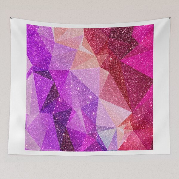 Item preview, Modern Sparkly Faux Glitter Geometric Triangles designed and sold by Blkstrawberry.