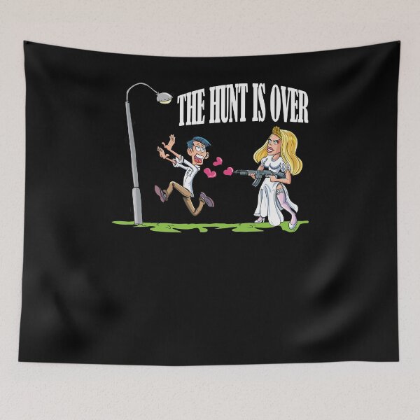 Item preview, Hunt is over bachelor party wedding T-shirt designed and sold by ChrisFeil.