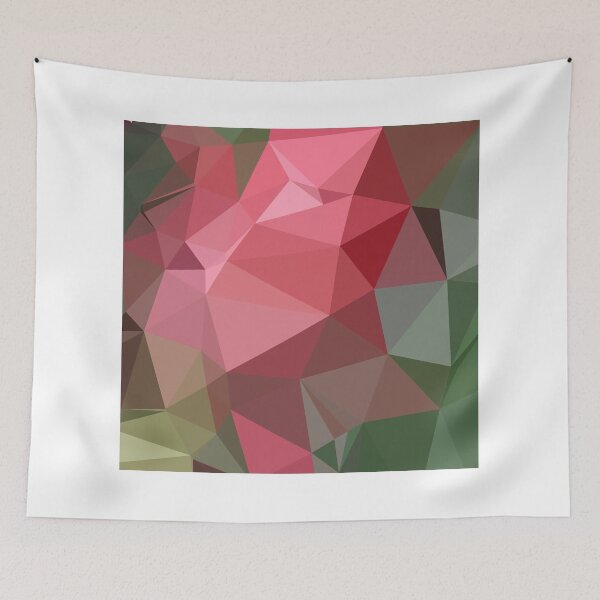 Item preview, Congo Pink Abstract Low Polygon Background designed and sold by retrovectors.