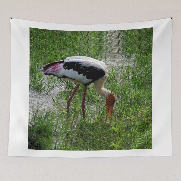 Item preview, PAINTED FEMALE STORK BIRD-VERSION ONE--VARIOUS APPAREL,JOURNALS,PILLOWS,TOTE BAGS,SCARF,ECT.. designed and sold by ✿✿ Bonita ✿✿ ђєℓℓσ.