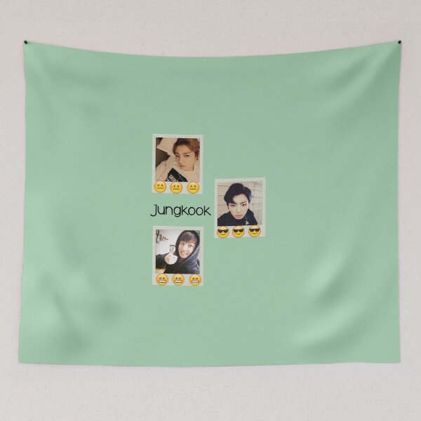 Item preview, Jungkook emoji polaroids designed and sold by satansaysyo.