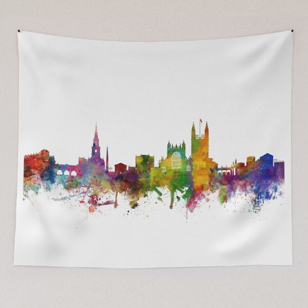 Item preview, Bath England Skyline Cityscape designed and sold by ArtPrints.