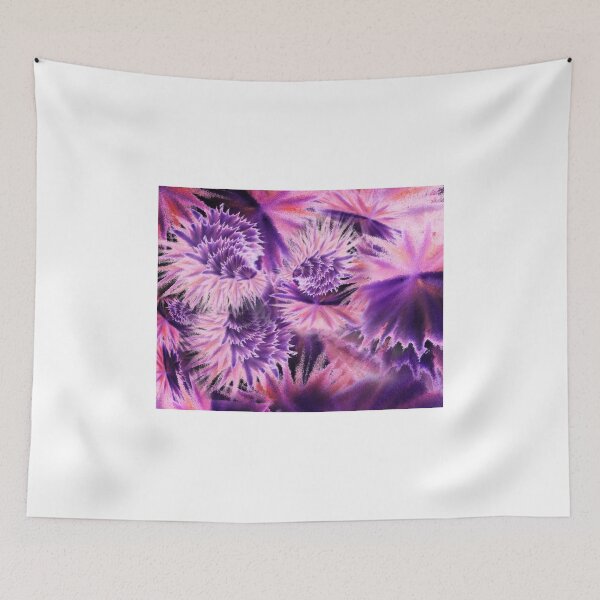 Item preview, Abstract Purple Flowers designed and sold by Irina Sztukowski.