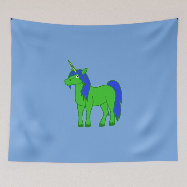 Item preview, Blue & Green Unicorn designed and sold by Grifynne.