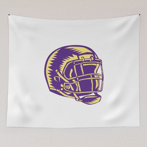 Item preview, American Football Helmet Woodcut designed and sold by patrimonio.