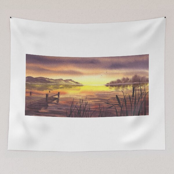Item preview, Peaceful Sunset At The Lake designed and sold by Irina Sztukowski.
