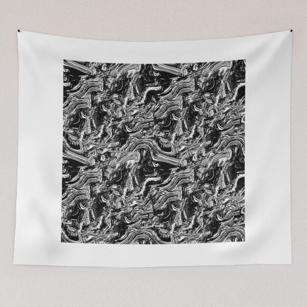 Item preview, Black and white marble texture designed and sold by Artdroid.