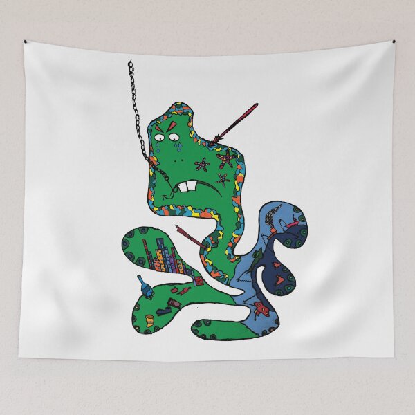 Item preview, Green squid designed and sold by jblittlemonsters.