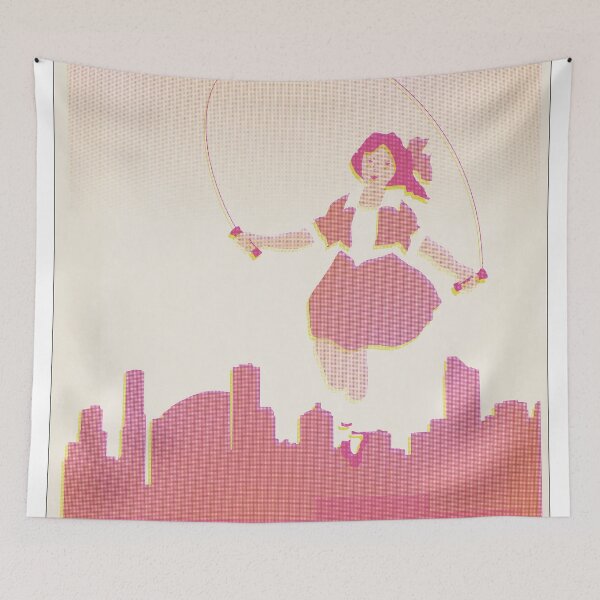 Item preview, Skipping Girl Vinegar Vintage Screen Print designed and sold by melbournedesign.