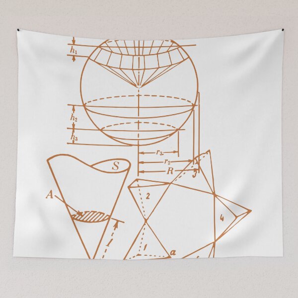 Item preview, Vintage Math Diagrams - sepia designed and sold by funmaths.