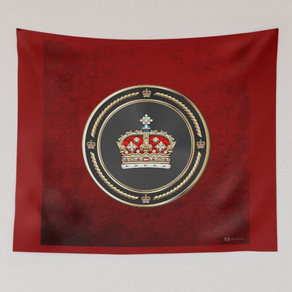 Item preview, Crown of Scotland over Red Velvet designed and sold by Serge Averbukh Art Studio.