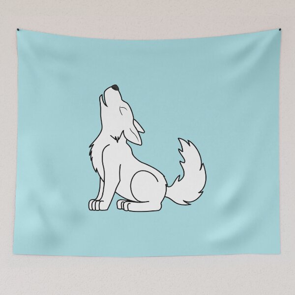 Item preview, White Howling Wolf Pup designed and sold by Grifynne.