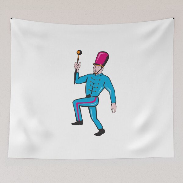 Item preview, Marching Band Leader Baton Cartoon designed and sold by patrimonio.