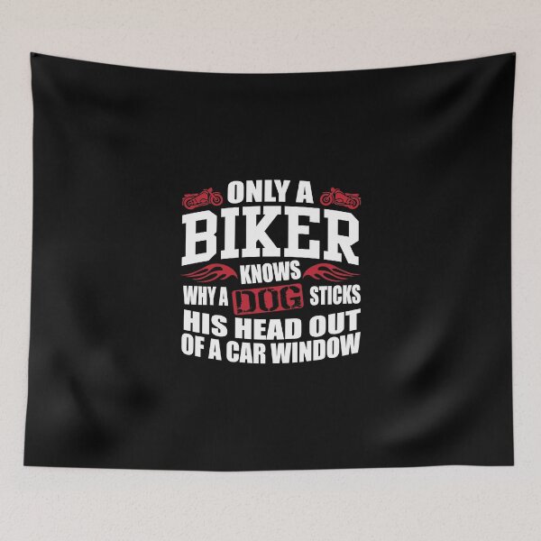 Item preview, Only a biker knows why a dog sticks his head out of a car window! designed and sold by nektarinchen.