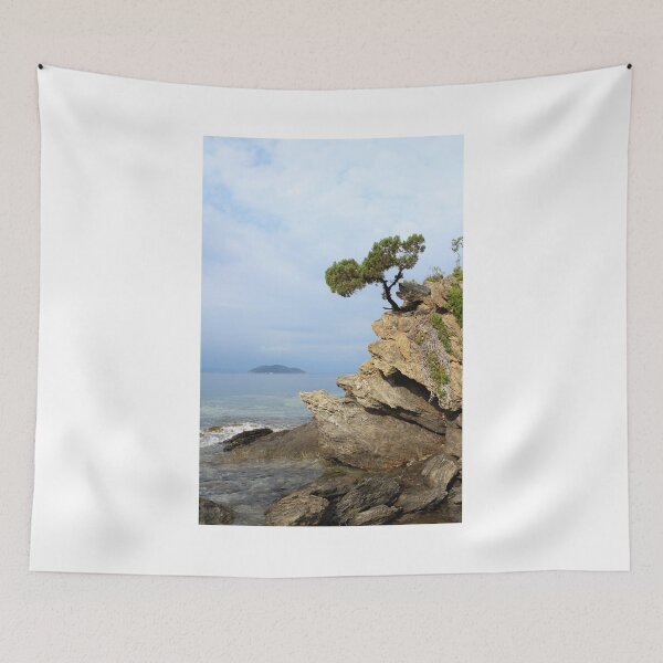 Item preview, pine tree on a rock above the sea designed and sold by goceris.