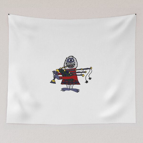 Item preview, Funny Cool Abominable Snowman Playing the Bagpipes designed and sold by Nature's Fancy.