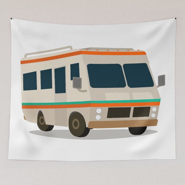 Item preview, Vintage RV camper cartoon designed and sold by Alejandro Durán Fuentes.