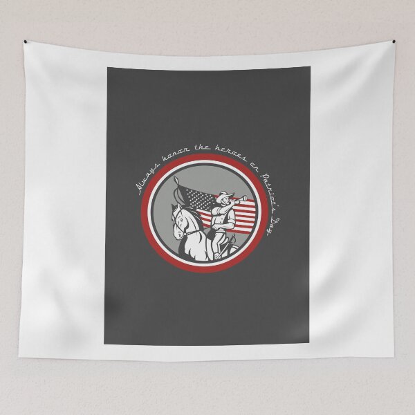 Item preview, Patriots Day Greeting Card American Cavalry Soldier Horse Bugle designed and sold by patrimonio.