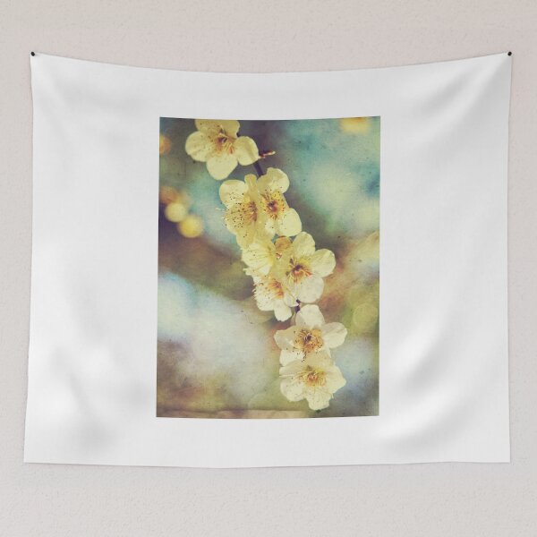 Item preview, Lovely White Plum Blossoms Vintage Washi Paper designed and sold by Beverly Claire Kaiya.