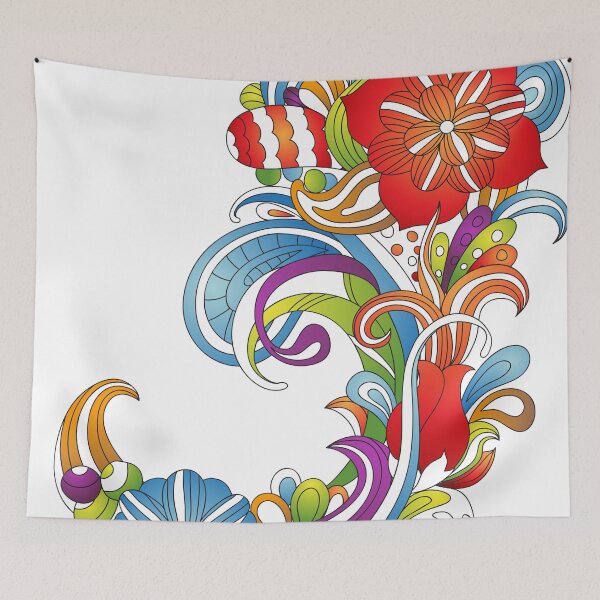 Aperçu de l'œuvre Floral Paisley Abstract créée et vendue par hmclark.