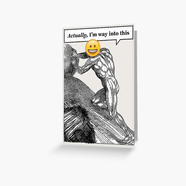 Item preview, One must imagine Sisyphus happy designed and sold by JeromeArt.