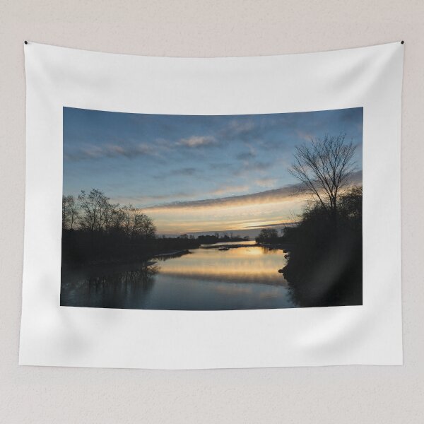 Item preview, Pale Lemon Sunrise - Calm River Zen designed and sold by Georgia Mizuleva.