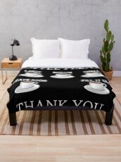 Coffee Please - Check Requisite Items on Form Throw Blanket