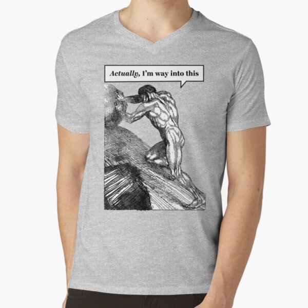 one must imagine sisyphus happy t shirt