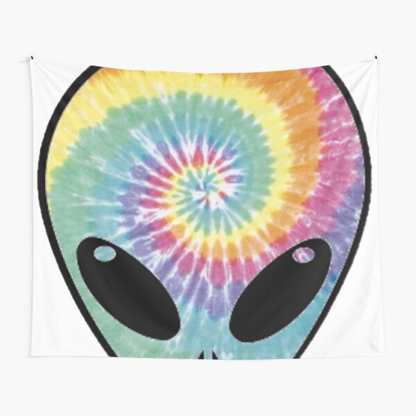 alien tie dye Tapestry
