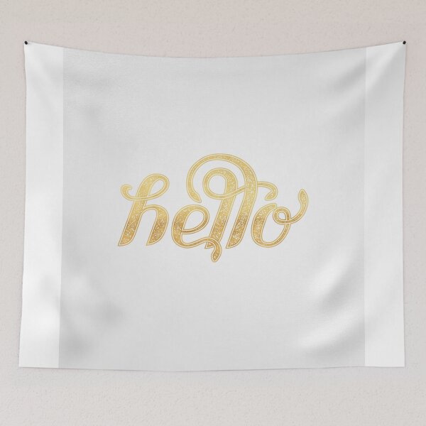 Item preview, You had me at hello - White & Gold designed and sold by Theysaurus.