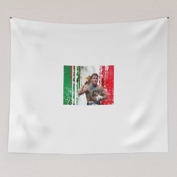 Item preview, Saul Canelo Alvarez Boxing Mexico flag designed and sold by RighteousOnix.
