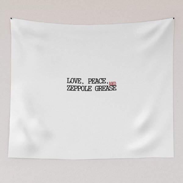 Item preview, Love, Peace, And Zeppole Grease designed and sold by Amanda Vontobel Photography/Random Fandom Stuff.