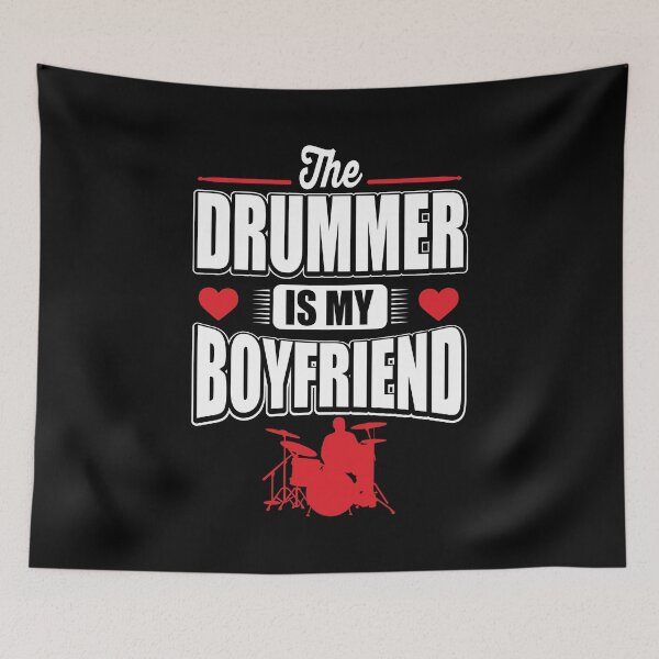 Item preview, The drummer is my boyfriend designed and sold by nektarinchen.
