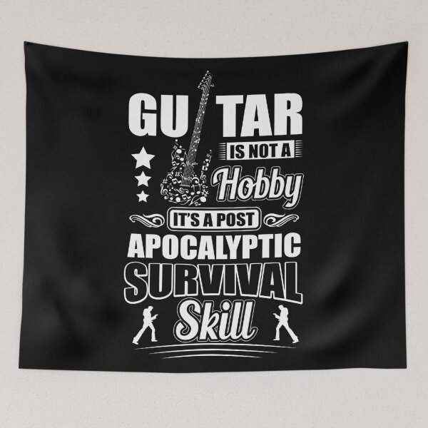 Item preview, Guitar is not a hobby it's a post apocalyptic survival skill designed and sold by nektarinchen.