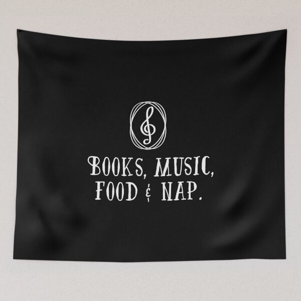 Item preview, Books, music, food & nap!  designed and sold by nektarinchen.