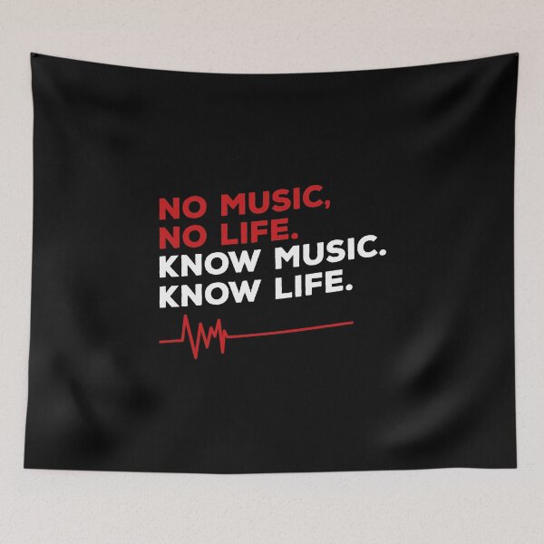 Item preview, No music. no life. know music. know life. designed and sold by nektarinchen.