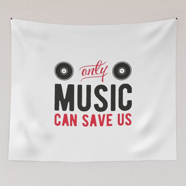 Item preview, Only music can save us! designed and sold by nektarinchen.