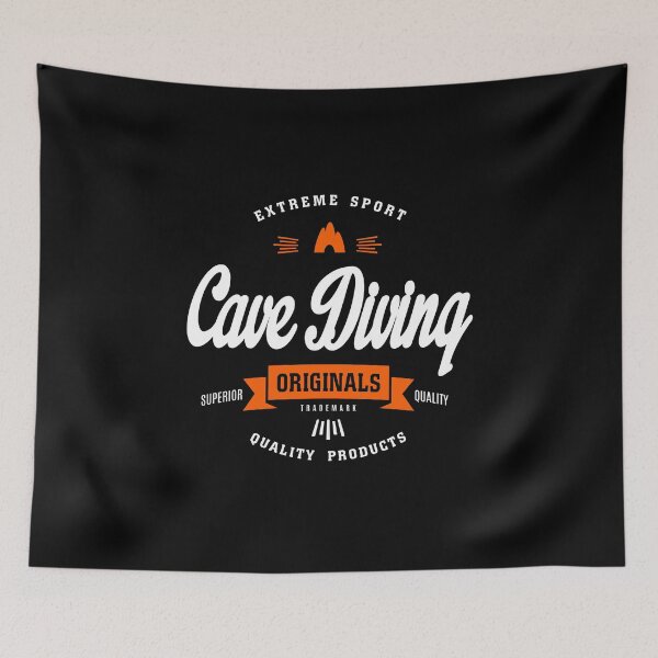 Item preview, Cave Diving Extreme Sport W&O Design Art designed and sold by cidolopez.