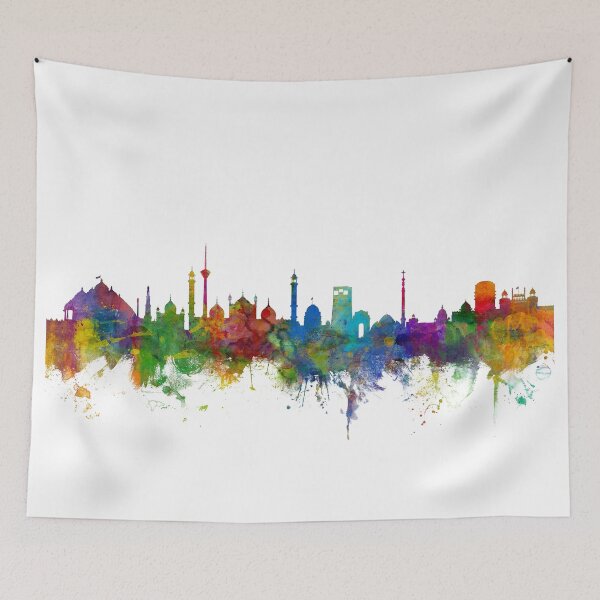 Item preview, Nueva Delhi India Skyline designed and sold by ArtPrints.