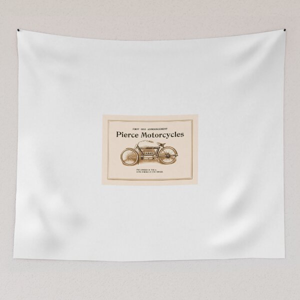 Item preview, 1910 Pierce motorcycles, classic American motorbike ad designed and sold by aapshop.