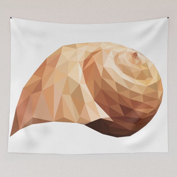 Item preview, Low Poly Seashell designed and sold by DigitalShards.