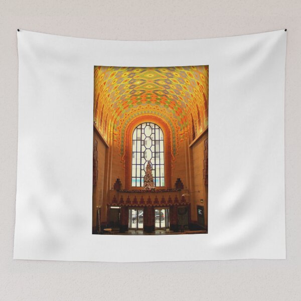 Item preview, Lobby Of Guardian Building In Detroit At Christmas designed and sold by anitahiltz.