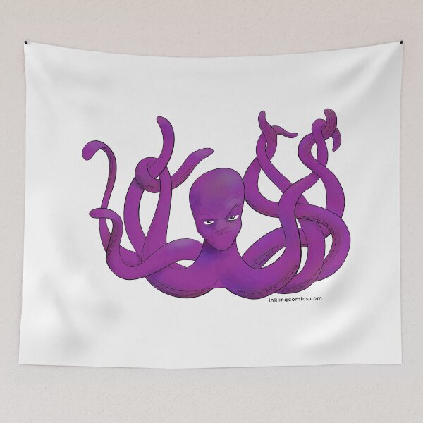 Item preview, Disapproving Octopus designed and sold by inklingcomics.